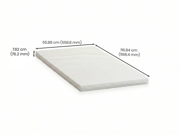 Baby Crib Foam Mattress (46 x 22 x 3 inches) 